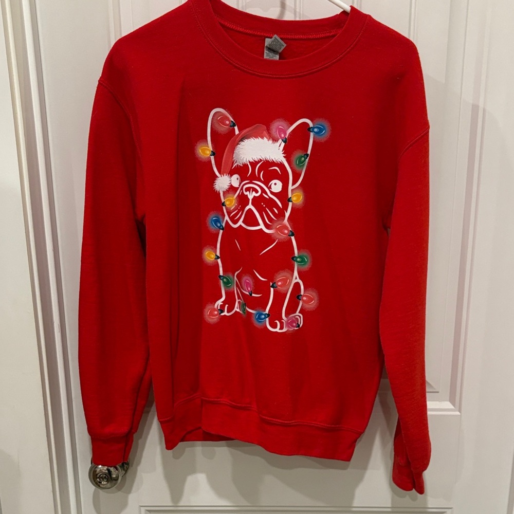 Red frenchie Christmas Sweater